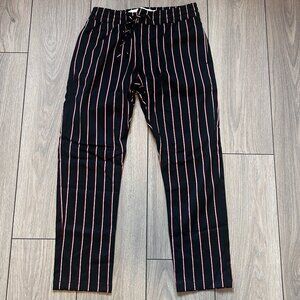 Topman Stretch Skinny Striped Trousers